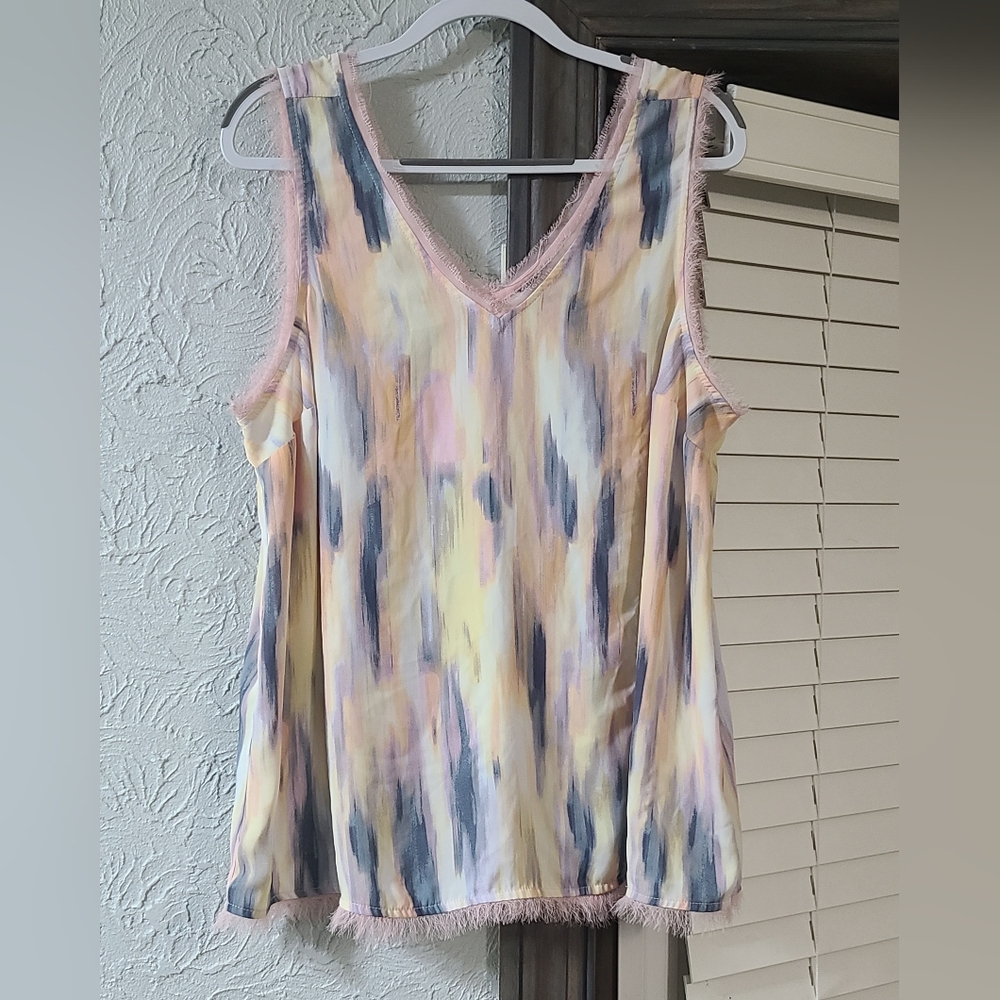 Torrid Georgette Raw Edge Tank